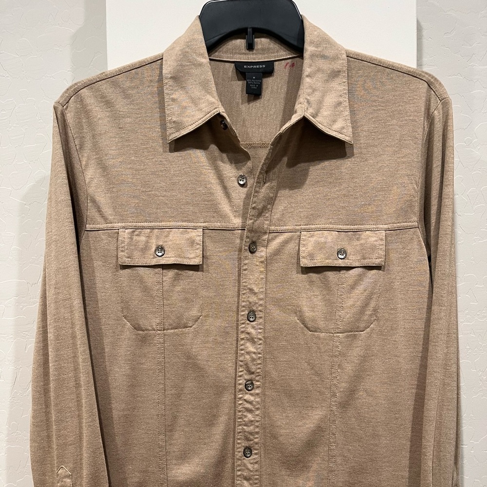 Express - M - poly/rayon long sleeve shirt - See comments